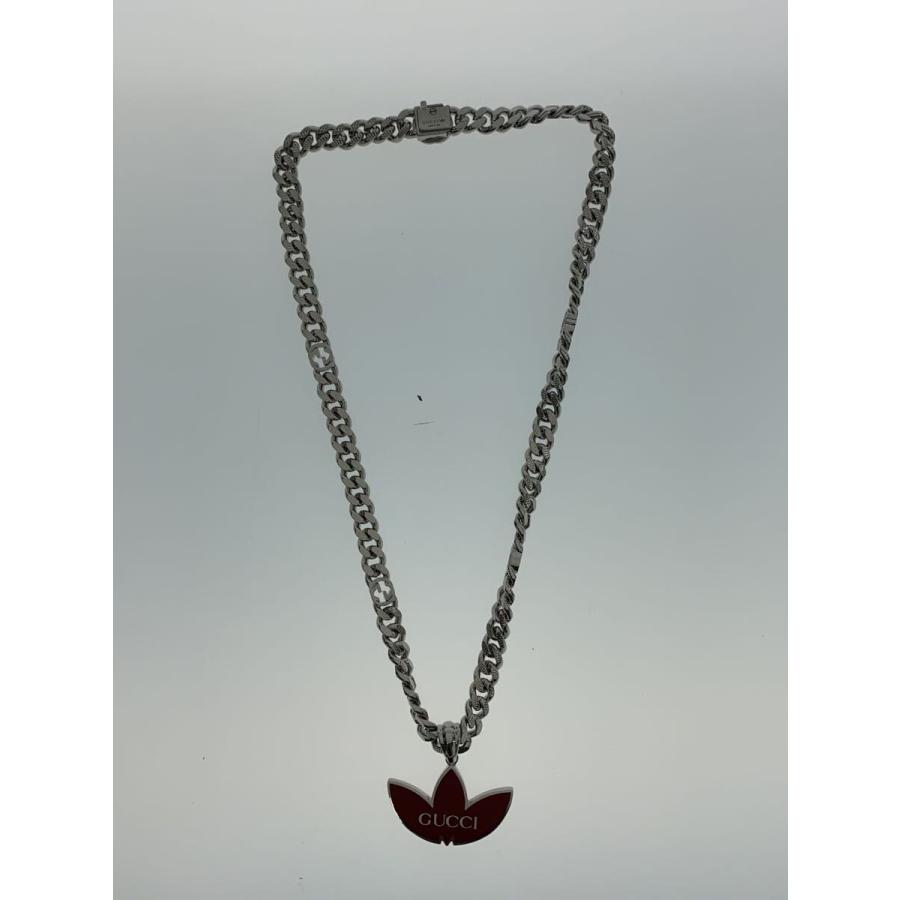 GUCCI◇×adidas/トレフォイル/ゴルメットチェーン/ネックレス