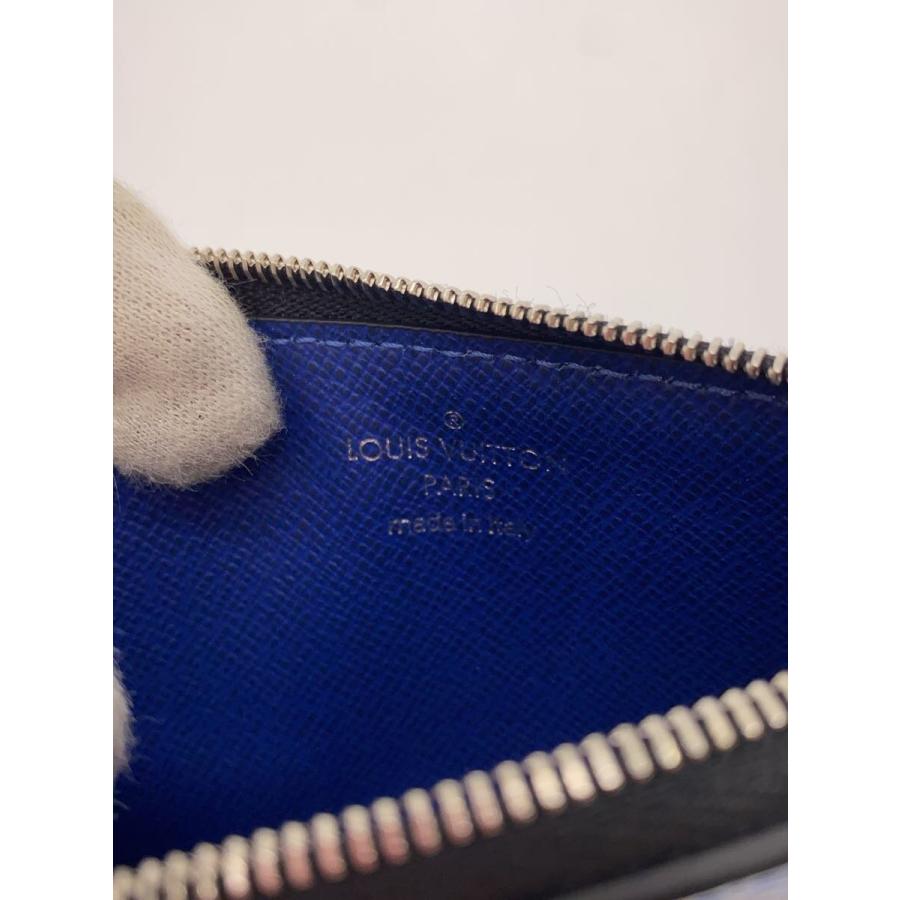 LOUIS VUITTON◇コインカード・ホルダー_タイガラマ_NVY/PVC/BLU