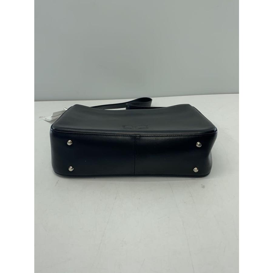 courreges ブラックレザーハンドバッグ Courreges◇ハンドバッグ/レザー/BLK : セカンドストリートYahoo