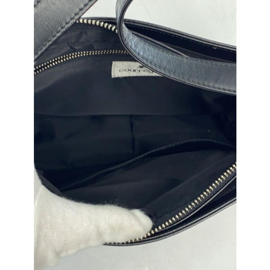courreges ブラックレザーハンドバッグ Courreges◇ハンドバッグ/レザー/BLK : セカンドストリートYahoo