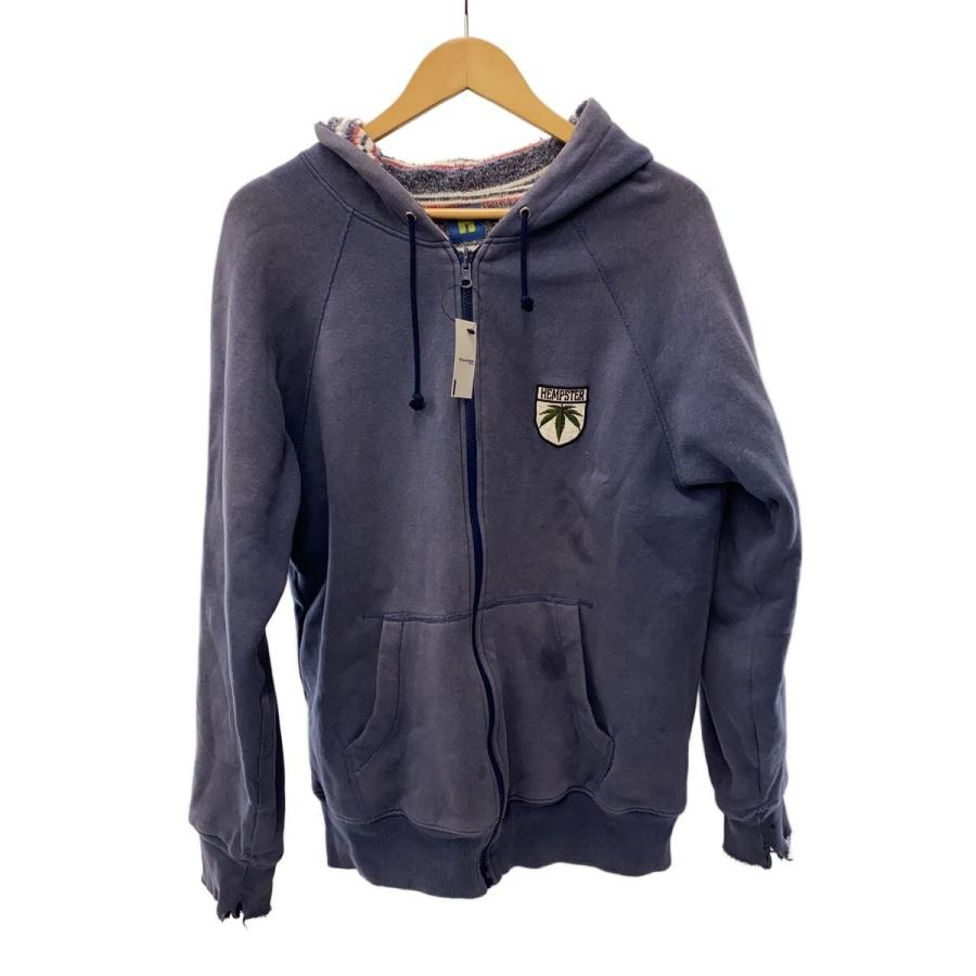 HYSTERIC GLAMOUR◇90s/リバーシブルジップパーカー/FREE/コットン/NVY