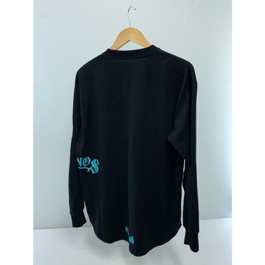 CRONOS◇長袖Tシャツ/S/コットン/BLK/無地/C10-LS-2521ST/ティファニー