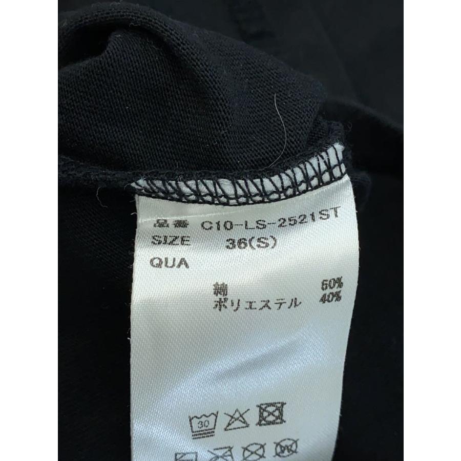 CRONOS◇長袖Tシャツ/S/コットン/BLK/無地/C10-LS-2521ST/ティファニー