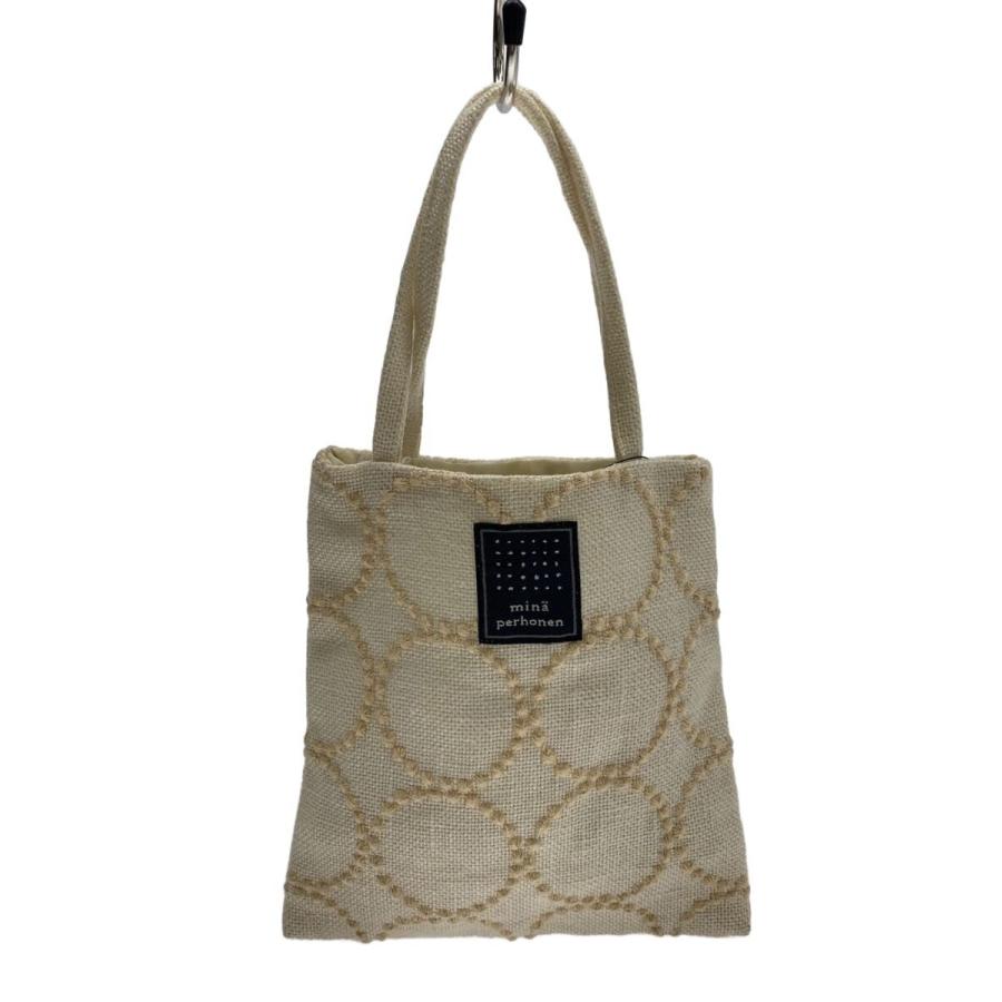 mina perhonen◇tambourine/ミニトート/バッグ/カシミア/CRM