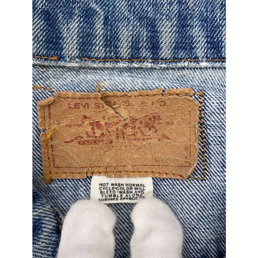 70s〜 USA製 リーバイス 70505e インディゴデニム トラッカーベスト Levi's◇70s/VT/70505/実寸42位/デニム/インディゴ/布ケアタグ