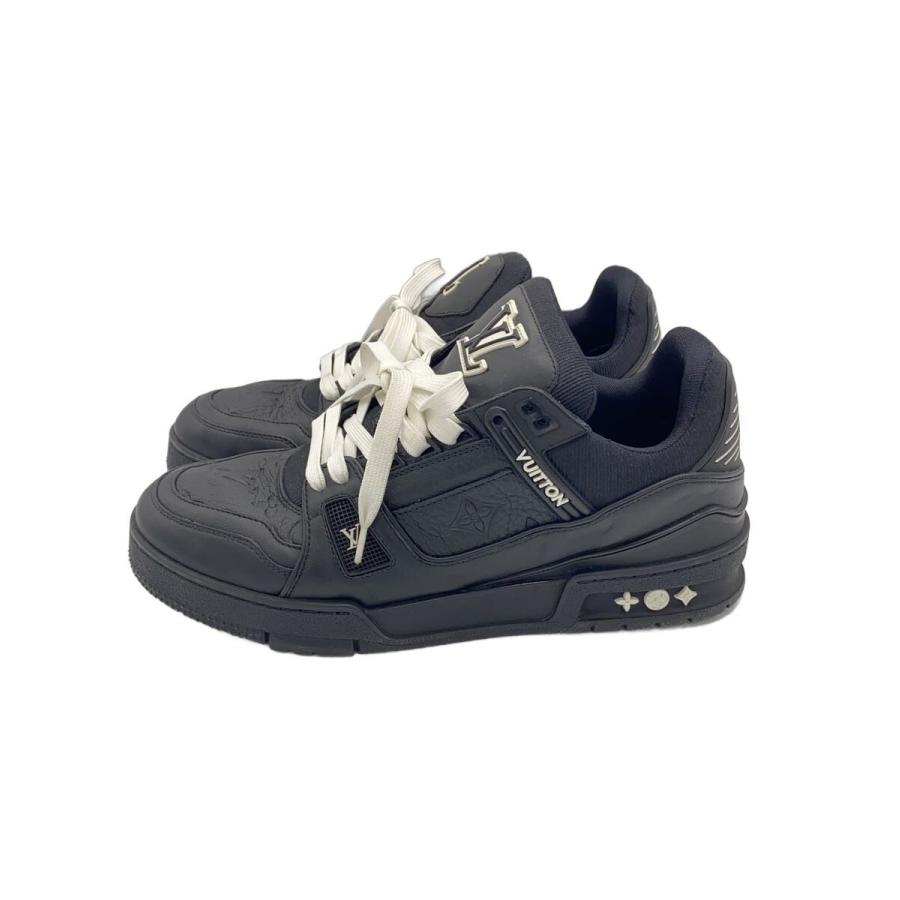 LOUIS VUITTON◇ローカットスニーカー/--/BLK/レザーLVトレイナー