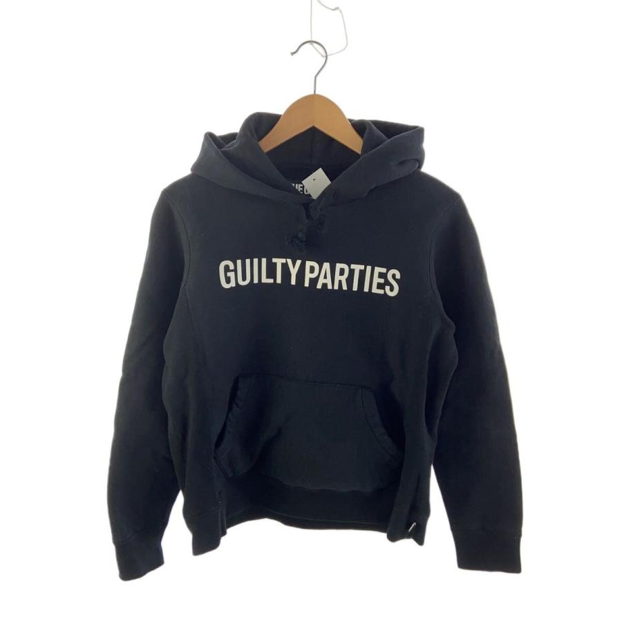 WACKO MARIA◇パーカー/S/コットン/BLK/フロントロゴ/使用感有/The