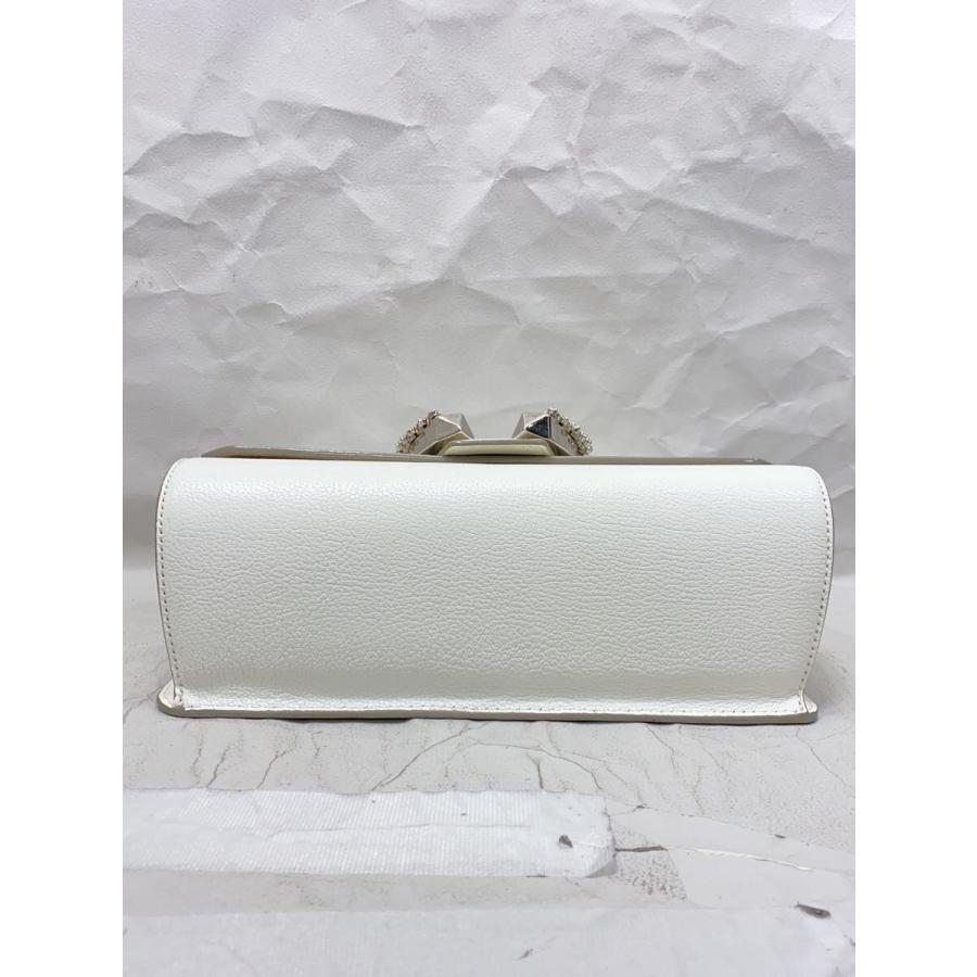 JIMMY CHOO◆バッグ/レザー/WHT