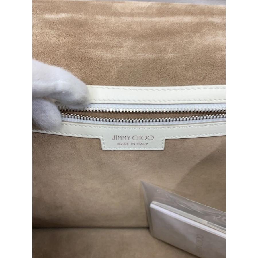 JIMMY CHOO◆バッグ/レザー/WHT