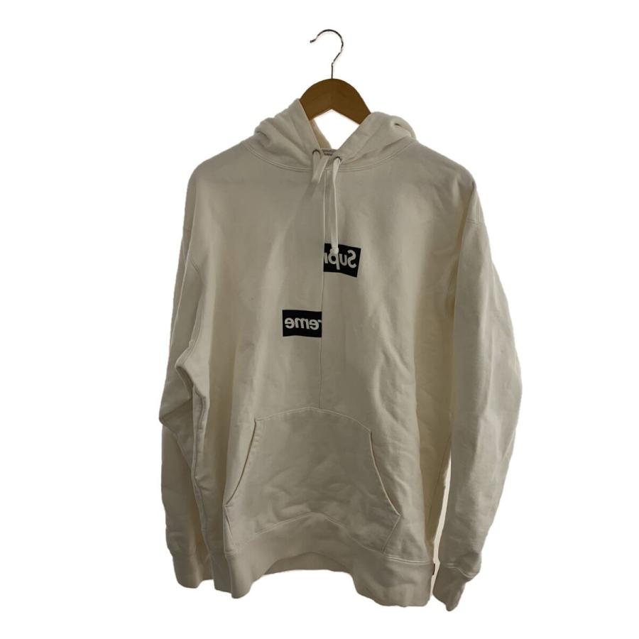 Supreme◇Split Box Logo Hooded/パーカー/XL/コットン/WHT