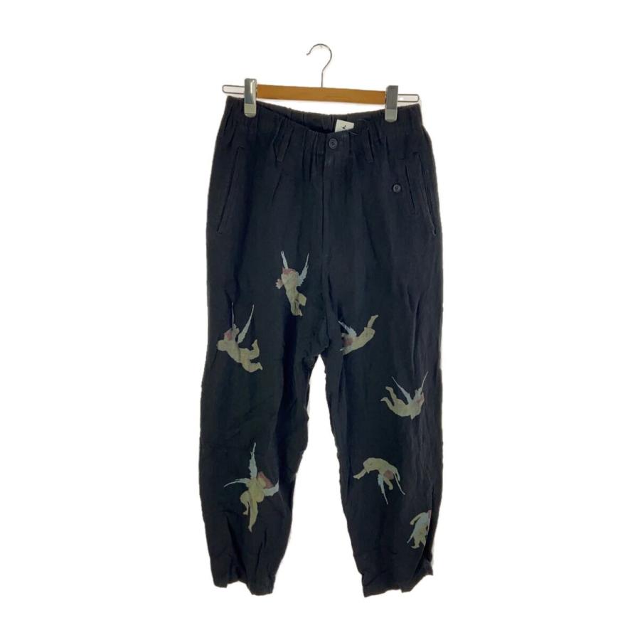yohji yamamoto POUR HOMME◇24SS/ANGEL PRINT PANTS/2/コットン yohji yamamoto POUR HOMME◇24SS/ANGEL PRINT PANTS/2/コットン