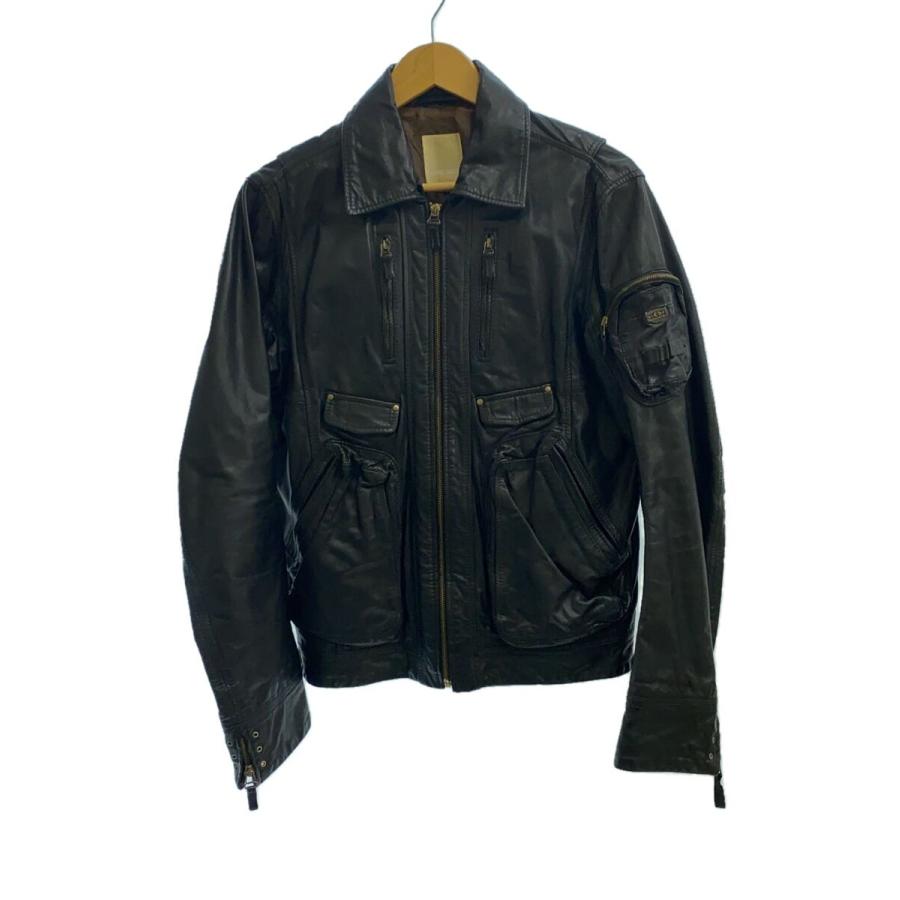 DIESEL / レザージャケット・ブルゾン/48/羊革/BLK DIESEL◇レザージャケット・ブルゾン/M/牛革/BLK : セカンドストリート