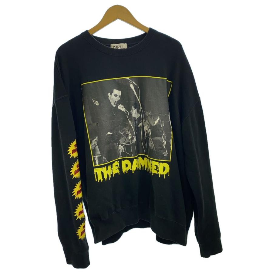 KIDILL◇18AW/THE DAMNED/スウェット/FREE/コットン/BLK/KL300