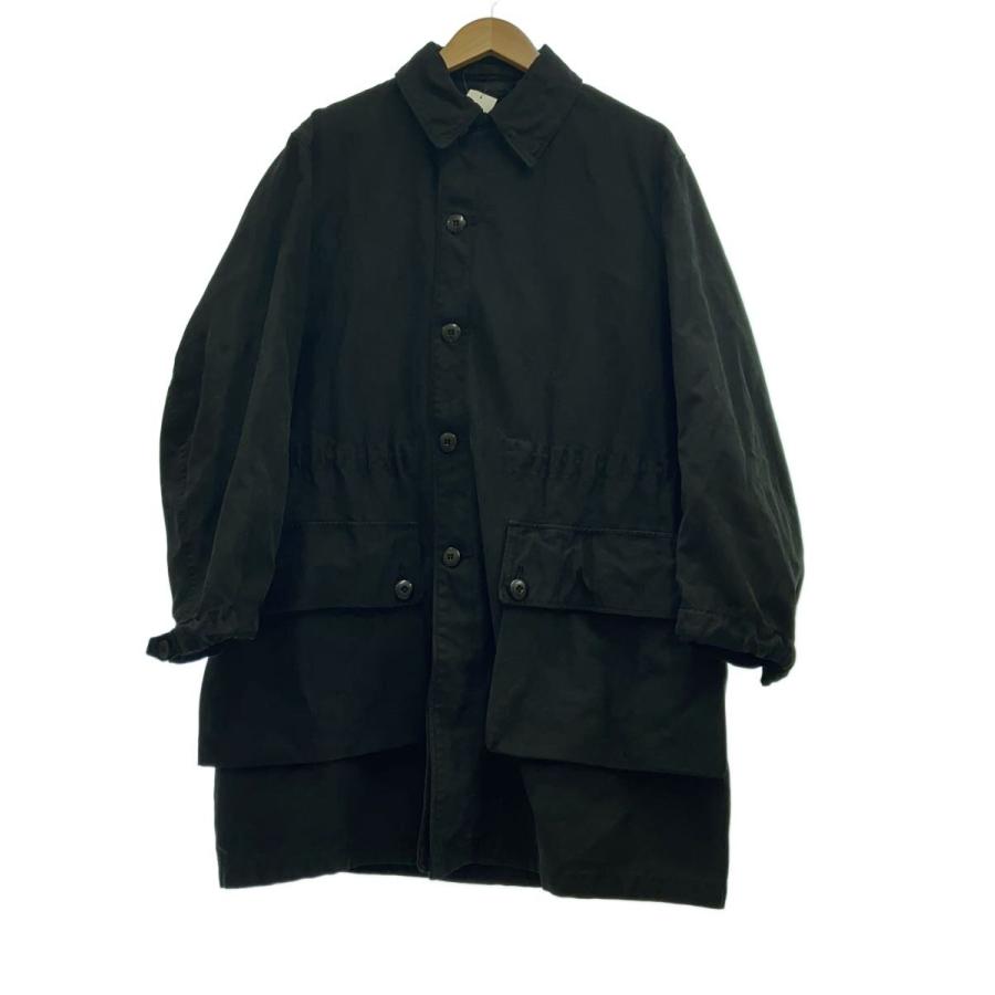 スウェーデン軍 m59 黒染め MILITARY◇スウェーデン軍M59/黒染めコート/48/--/BLK : セカンド