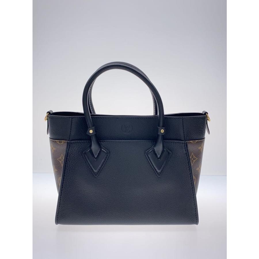 LOUIS VUITTON◆オンマイサイドPM_グレインカーフ_モノグラム・キャンバス_ノワール/レザー/BLK_2