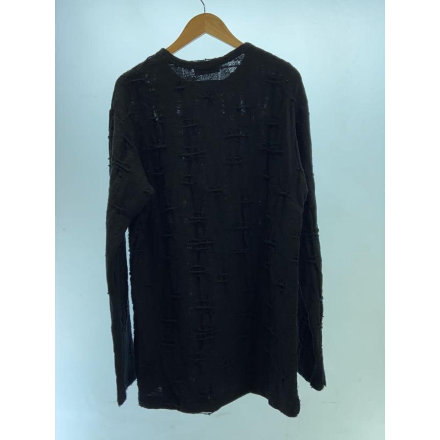 yohji yamamoto POUR HOMME◇23AW/ダメージ加工プルオーバーニット/3