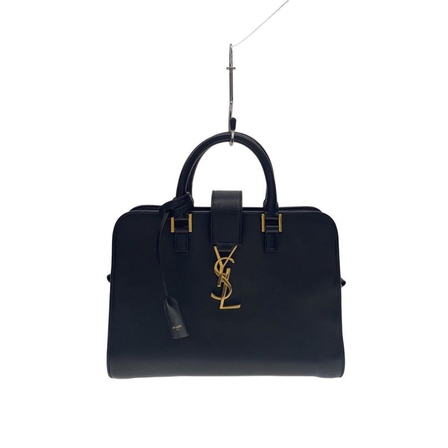 SAINT LAURENT◇ベイビーカバス/2WAY//レザー/BLK/424868 : セカンド