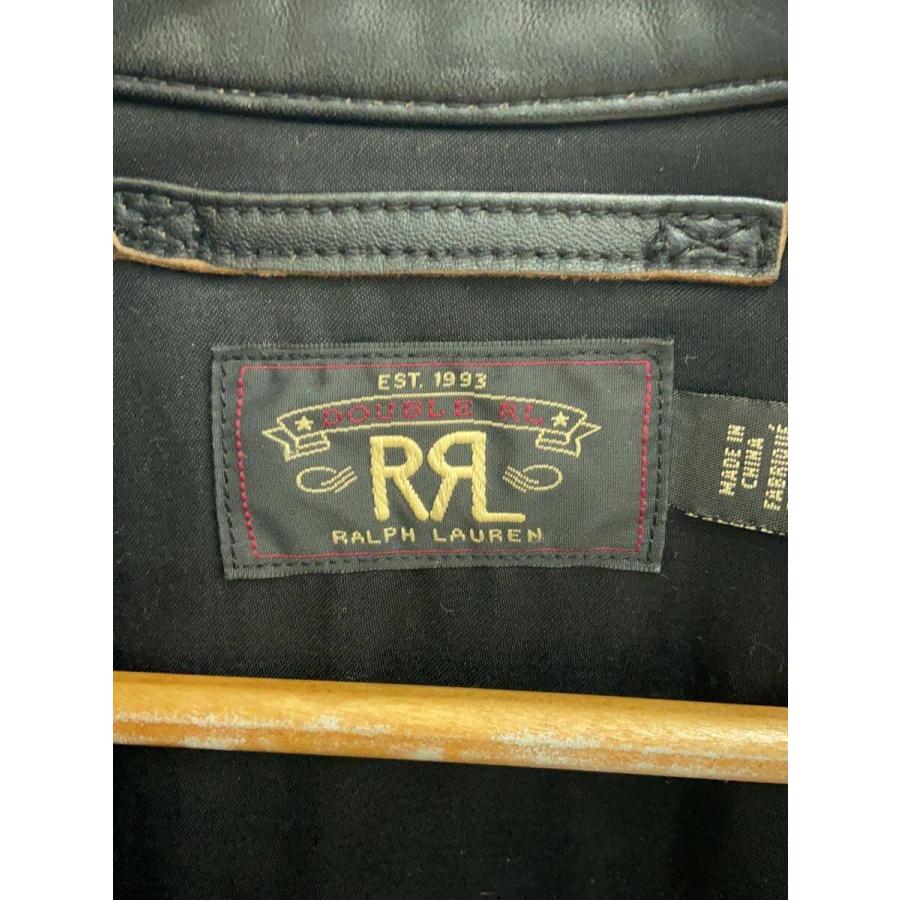RRL◇ホースハイドレザージャケット/S/レザー/BLK/782658747001