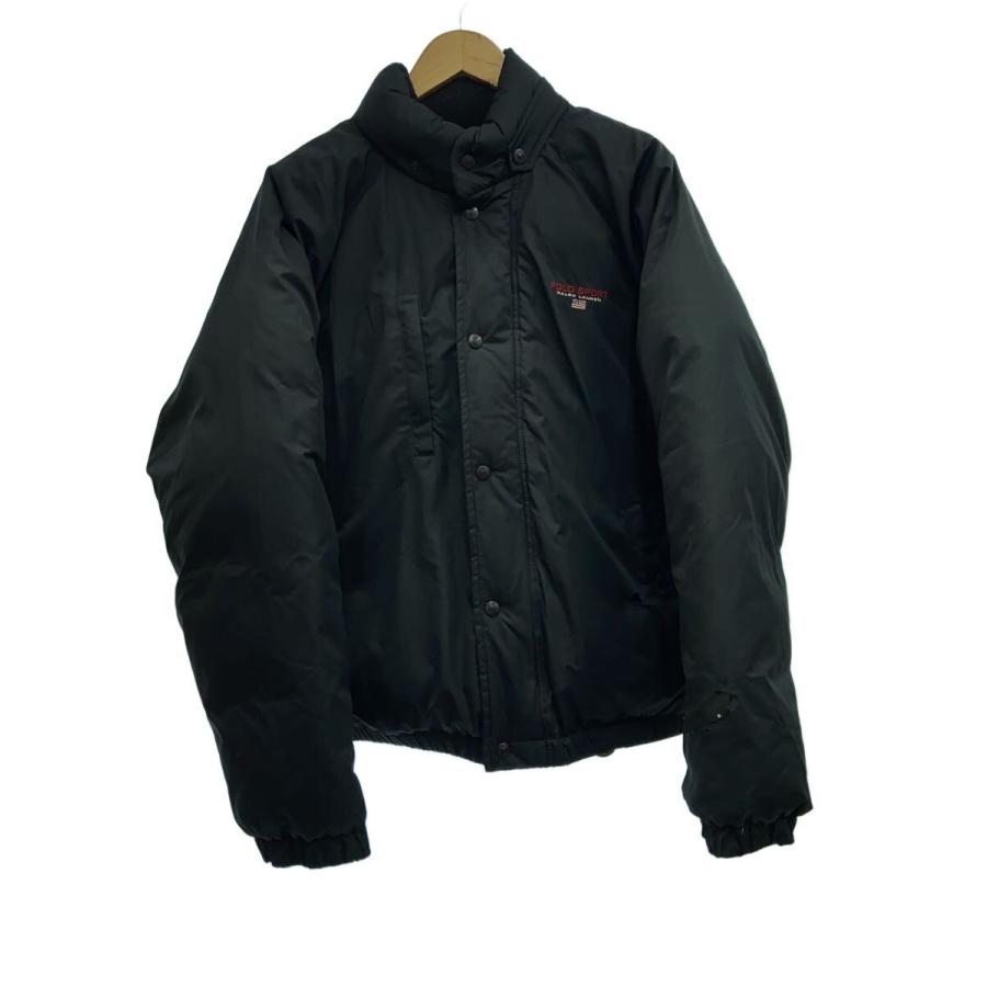POLO SPORT◇90s/フード付/ショートダウンジャケット/L/ポリエステル