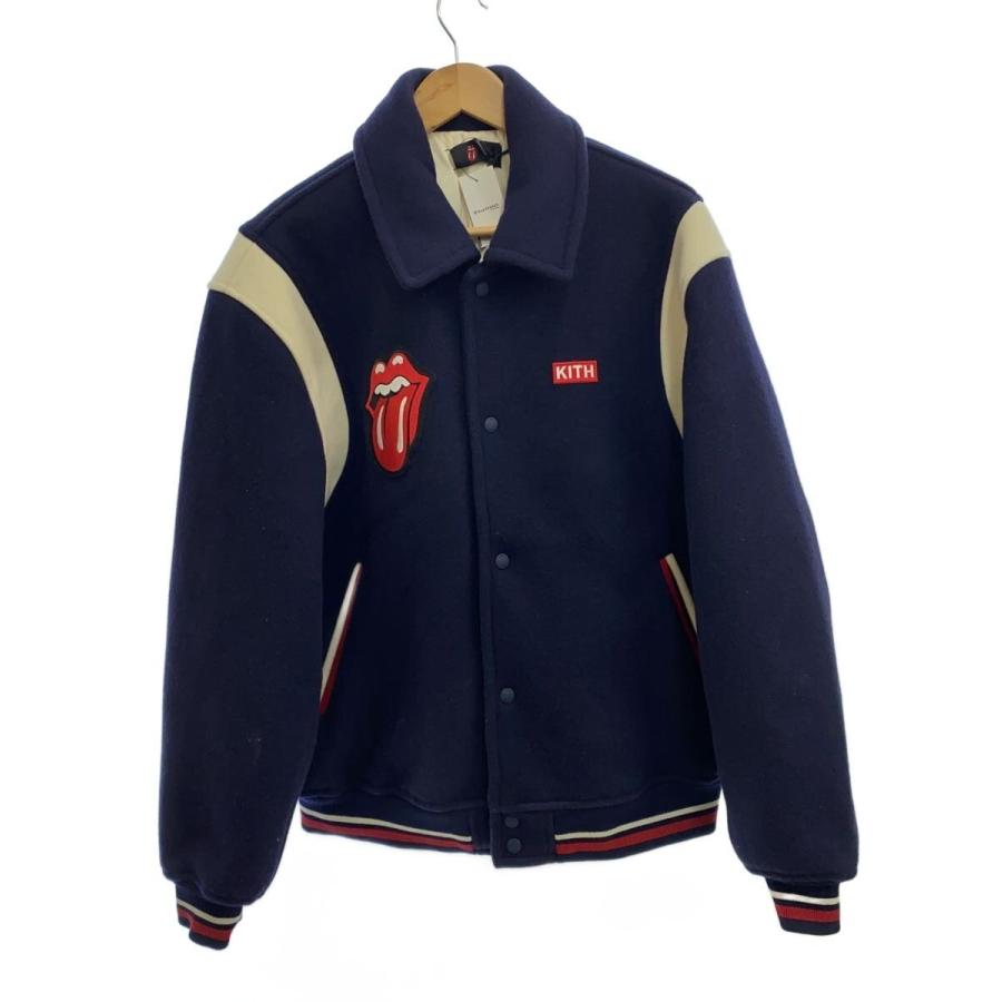 Kith rolling stones ジャケット KITH◇KITH The Rolling StonesコラボJKT/L/ウール/NVY/25-020-060-000