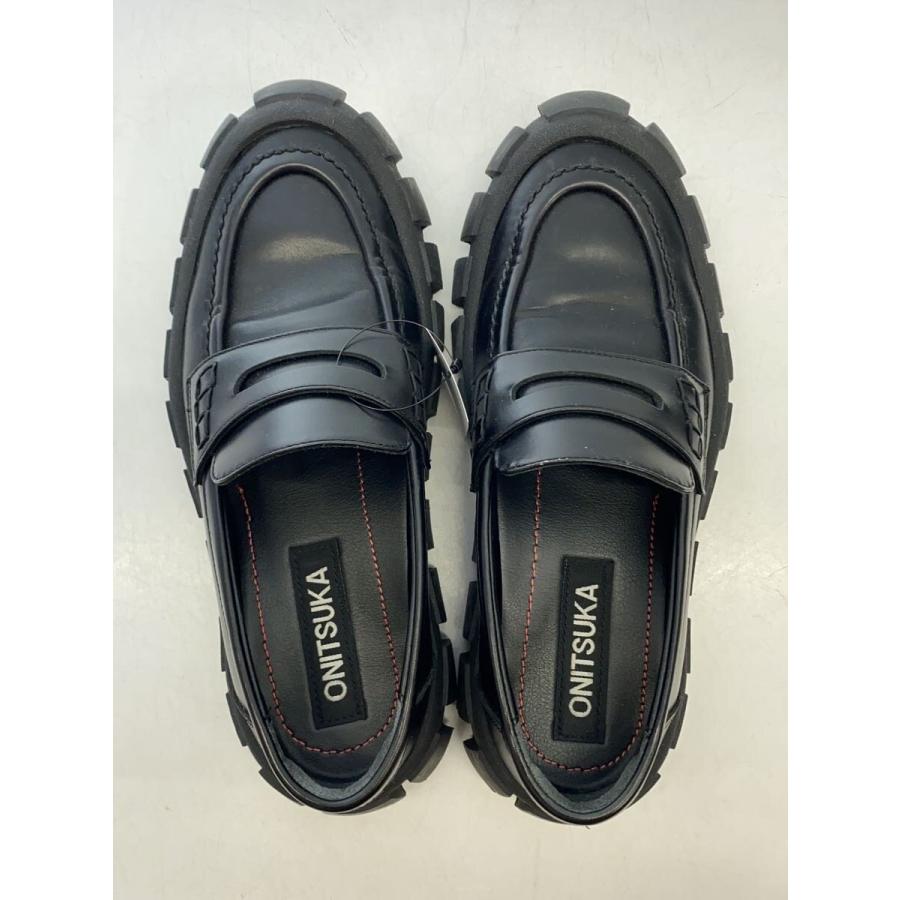 Onitsuka Tiger◇ローファー/22.5cm/BLK/レザー : セカンドストリート