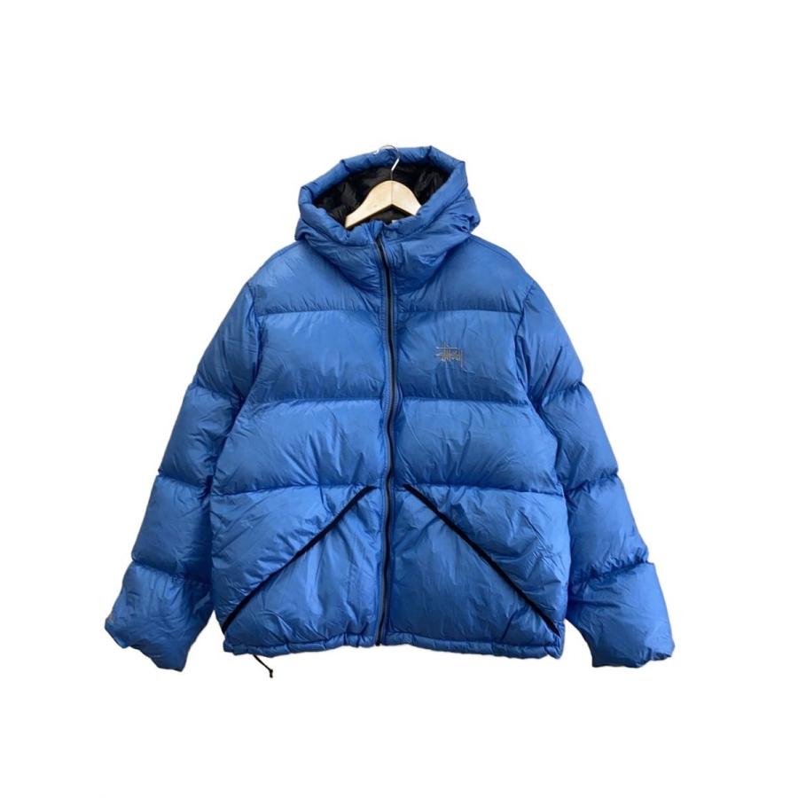 STUSSYダウン STUSSY◇ダウンジャケット/L/ナイロン/BLU/115685// : セカンド
