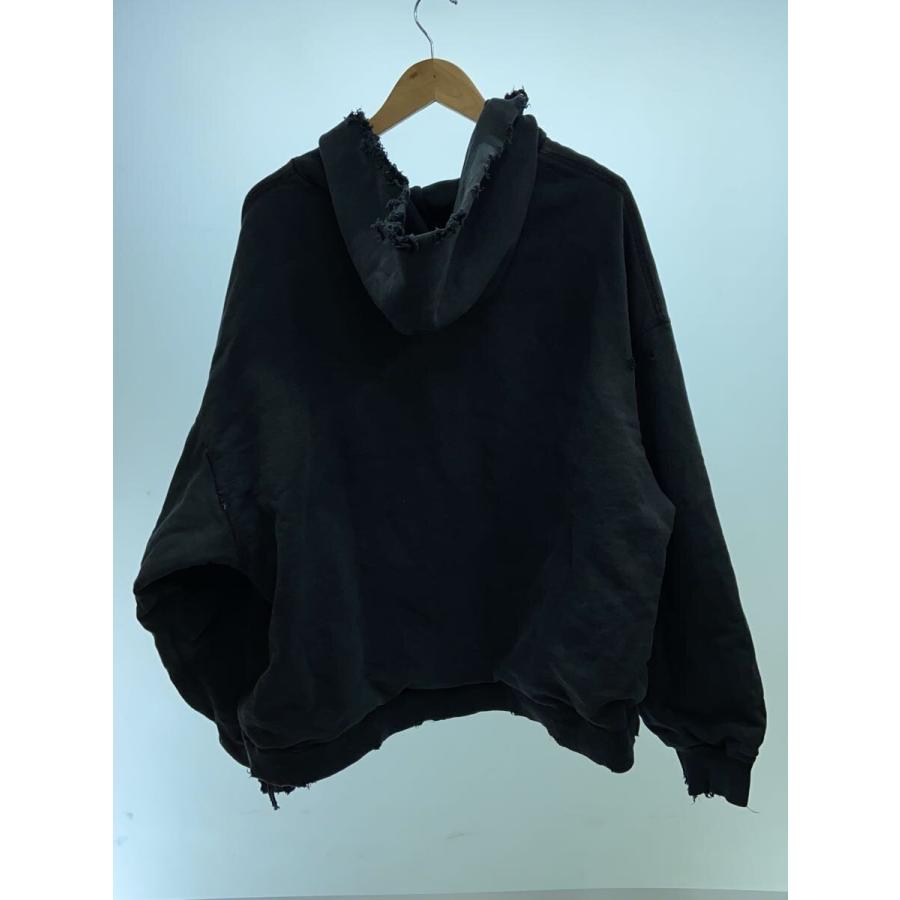 BOWWOW◇FULL ZIP HARD DAMAGE HOODIEジップパーカー/L/コットン/BLK