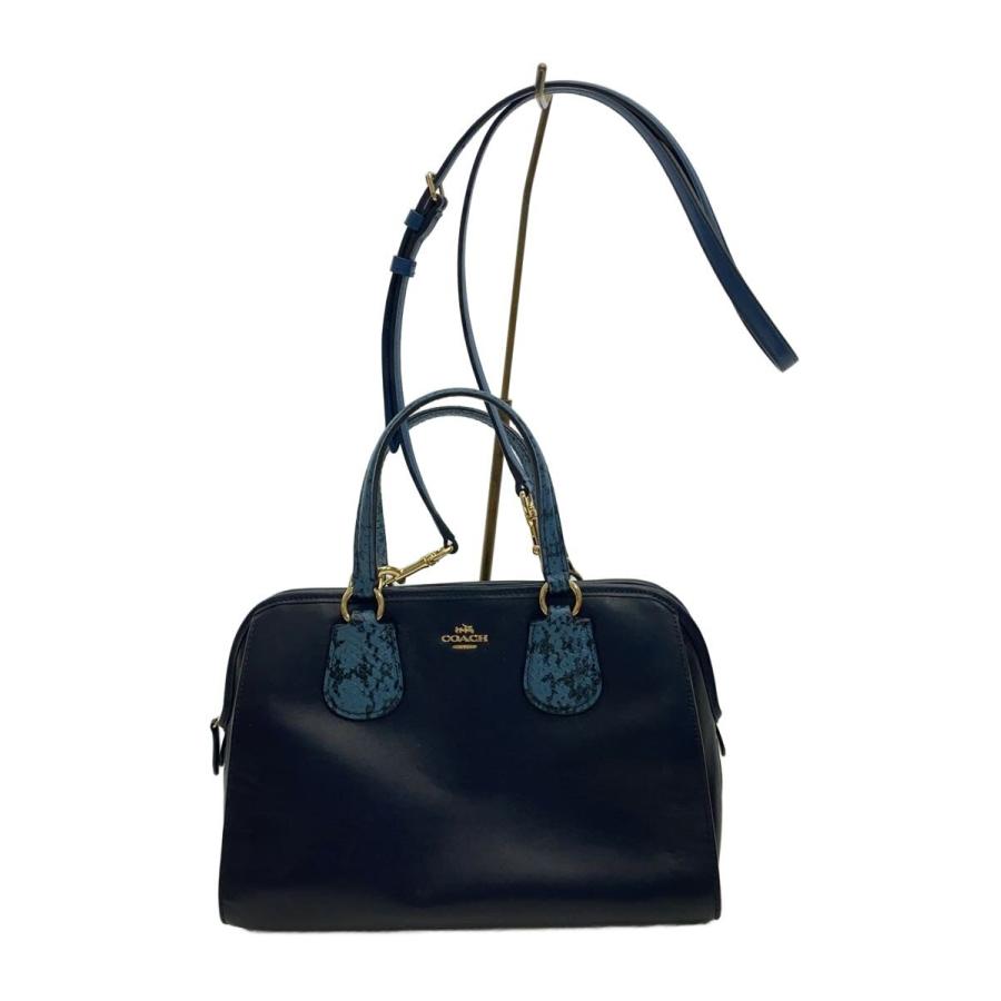 COACH ショルダーバッグ パイソン柄 サッチェル ハンドバッグ