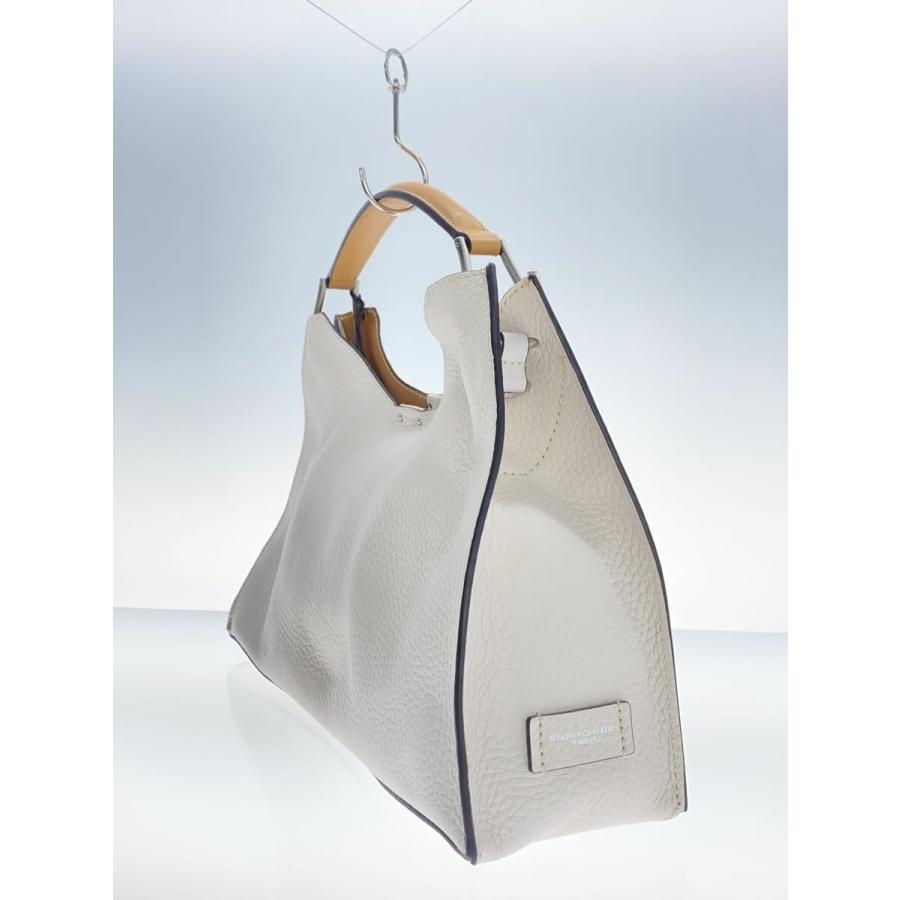 GIANNI CHIARINI Aurora leather tote bag ハンドバッグ レザー WHT オーロラL 2way