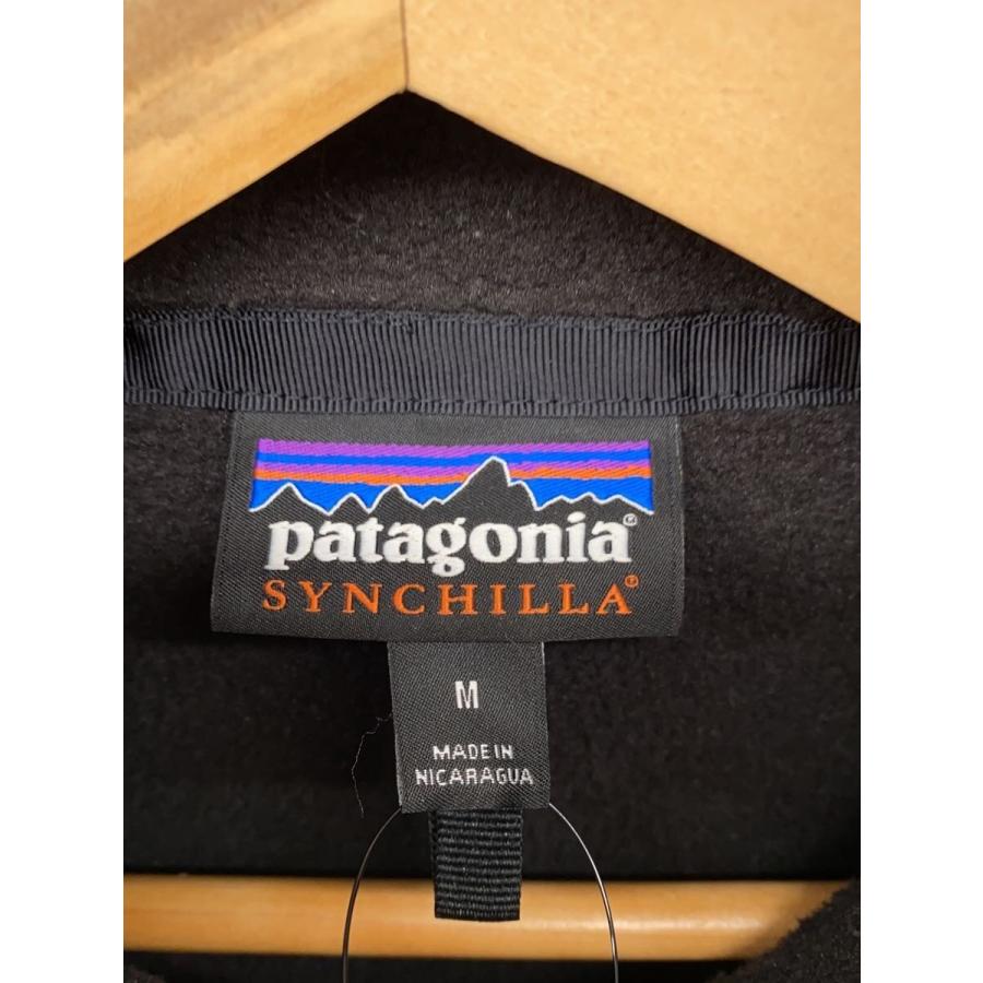 patagonia◇フリースベスト/M/ポリエステル/BLK/23010FA17