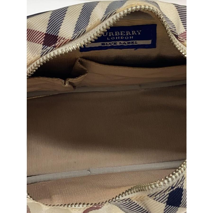 BURBERRY BLUE LABEL◇ショルダーバッグ/ナイロン/IVO/チェック 