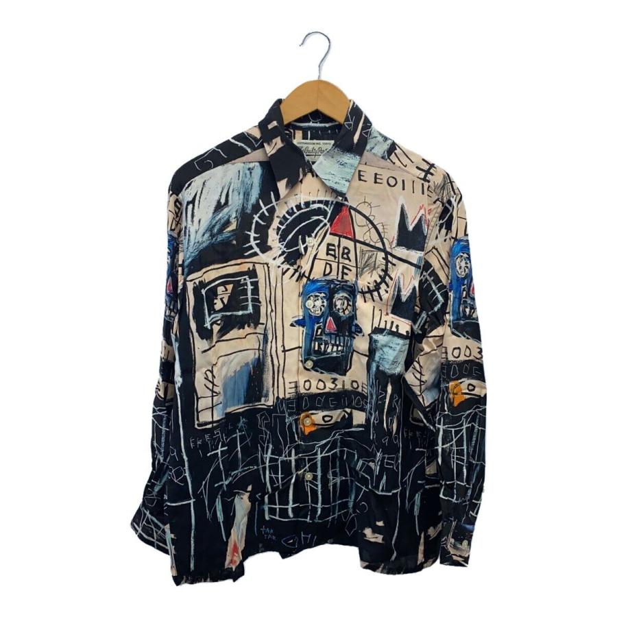 WACKO MARIA◇長袖シャツ/M/レーヨン/BLK/総柄// : セカンドストリート