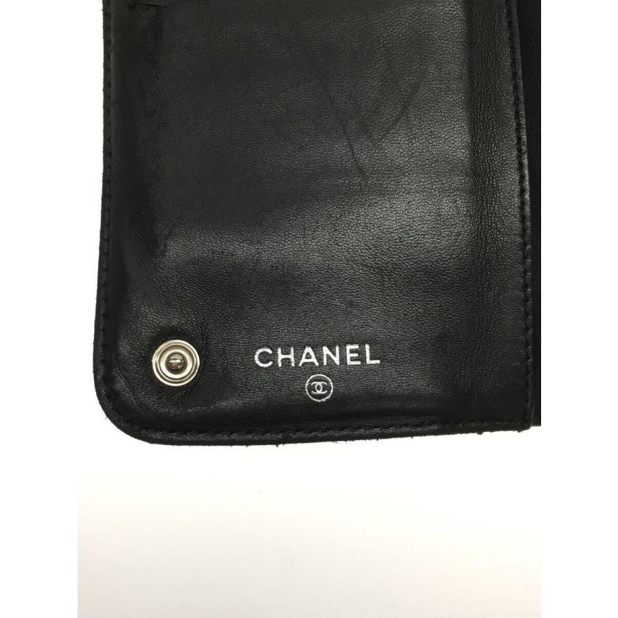 CHANEL◆CHANEL シャネル 長財布/レザー/BLK/レディース｜ssol-shopping｜03