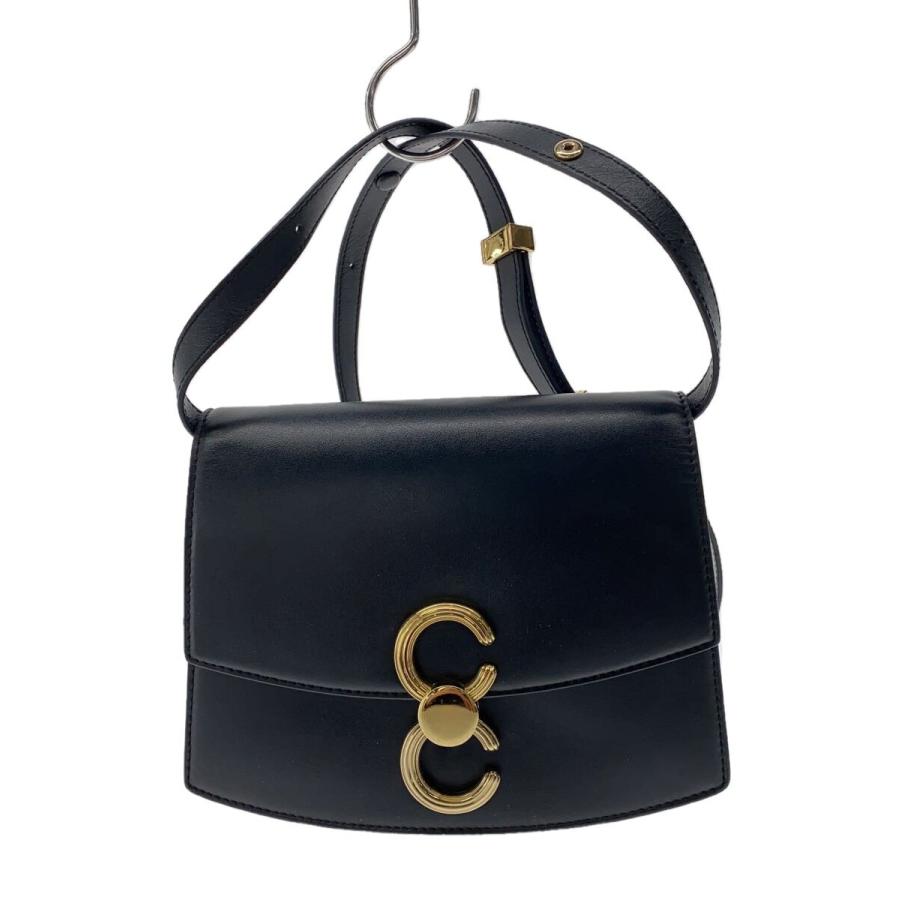 CAFUNE◇ショルダーバッグ/レザー/BLK/無地 : セカンドストリートYahoo