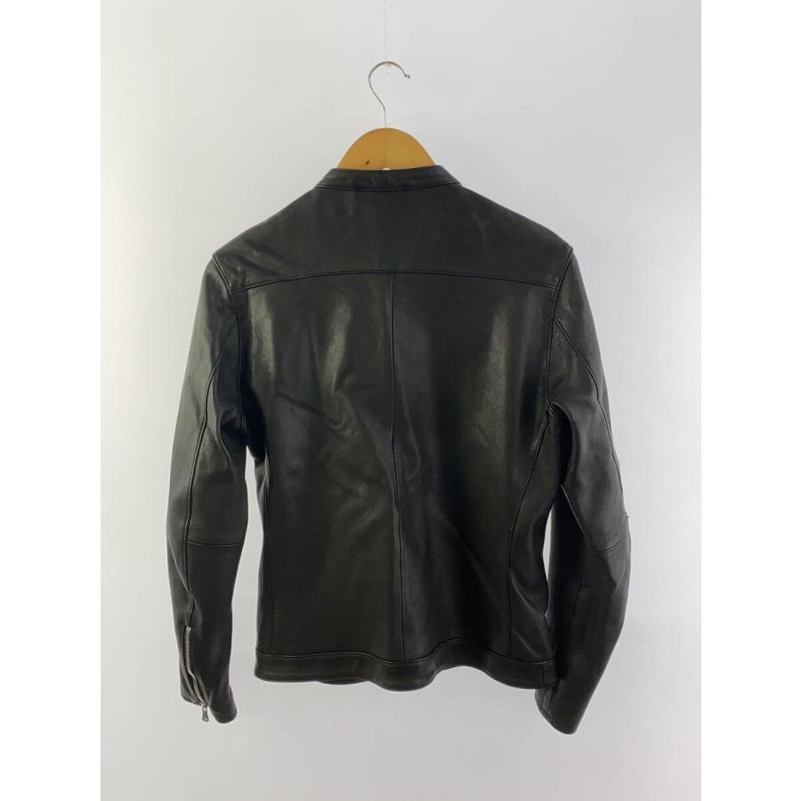 フリーズショップメン 本格 やぎ革 シングルライダース ブラック 送 FREAK'S STORE◇シングルライダースジャケット/M/山羊革/BLK/163-1507