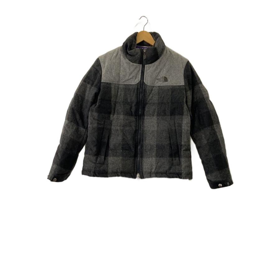 正規品THE NORTH FACE &Supremeダウン THE NORTH FACE PURPLE LABEL◇ダウンジャケット/M/ウール/BLK