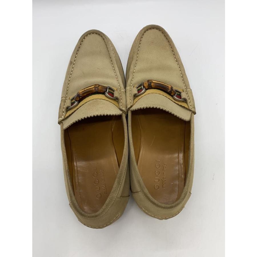 GUCCI◇ホースビットローファー/ローファー/US7.5/BEG/スウェード