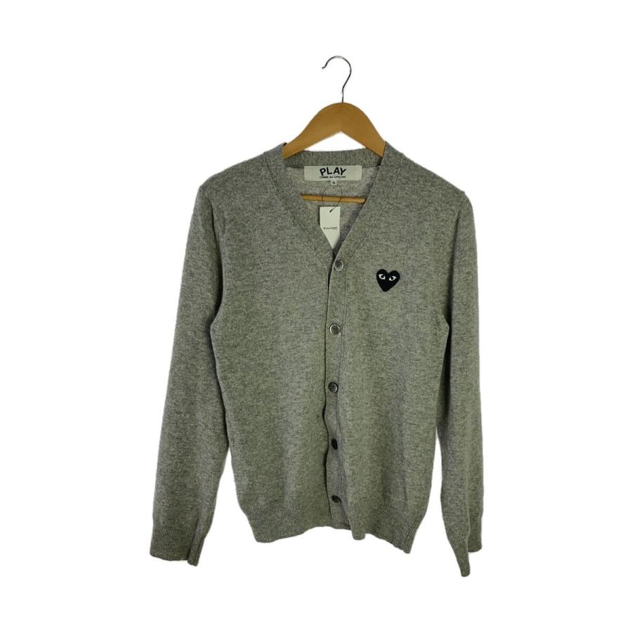 PLAY COMME des GARCONS◇カーディガン(薄手)/S/ウール/GRY/AZ PLAY COMME des GARCONS◇カーディガン(薄手)/S/ウール/GRY/AZ
