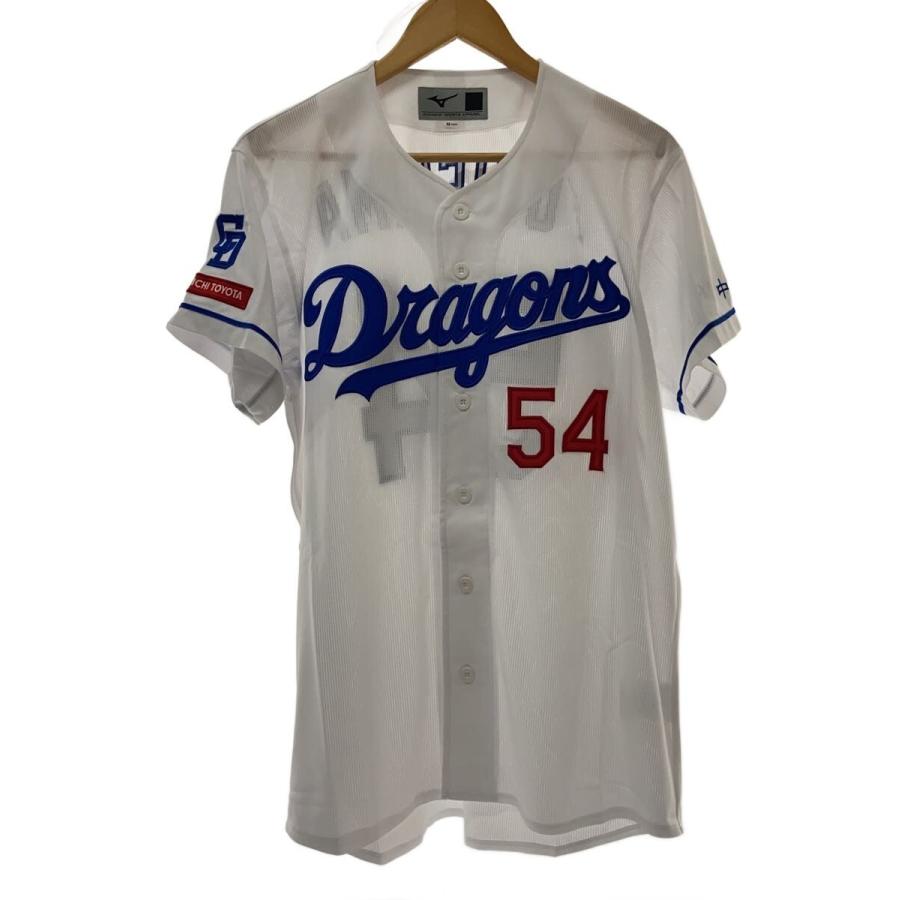 MIZUNO◇中日ドラゴンズ ユニフォーム/M/WHT/12JRMD7654 : セカンド