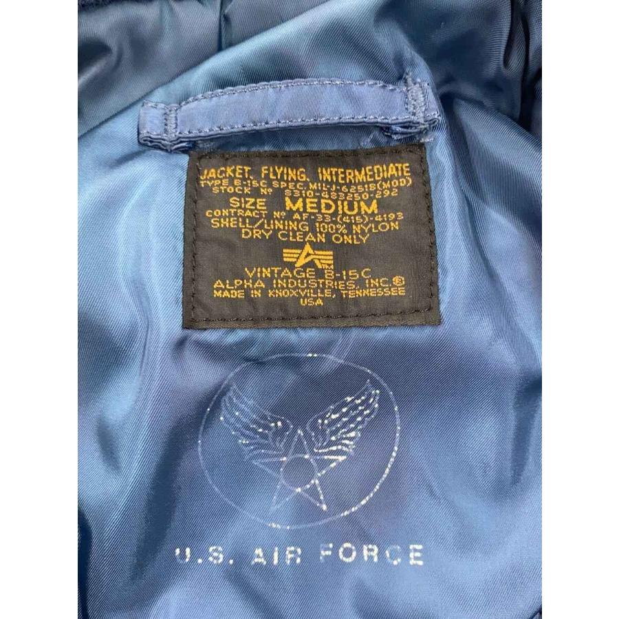ALPHA INDUSTRIES◇復刻/VINTAGE B-15C/フライトジャケット/M/ナイロン