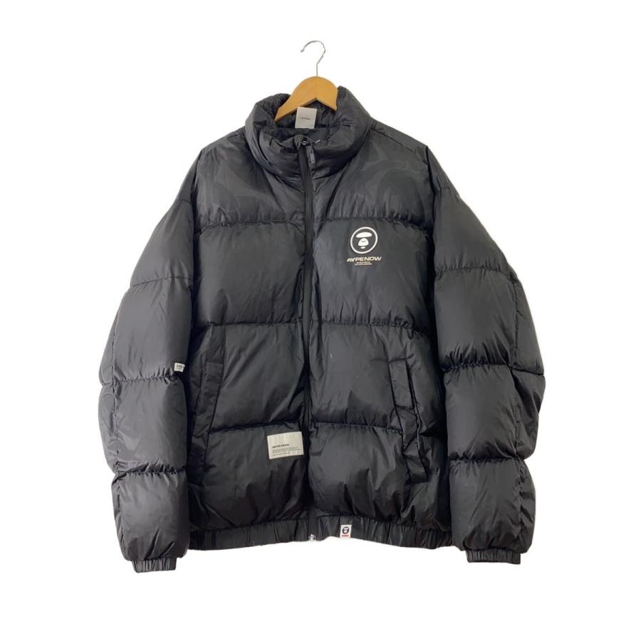 AAPE BY A BATHING APE◇ダウンジャケット/XL/ポリエステル/BLK 