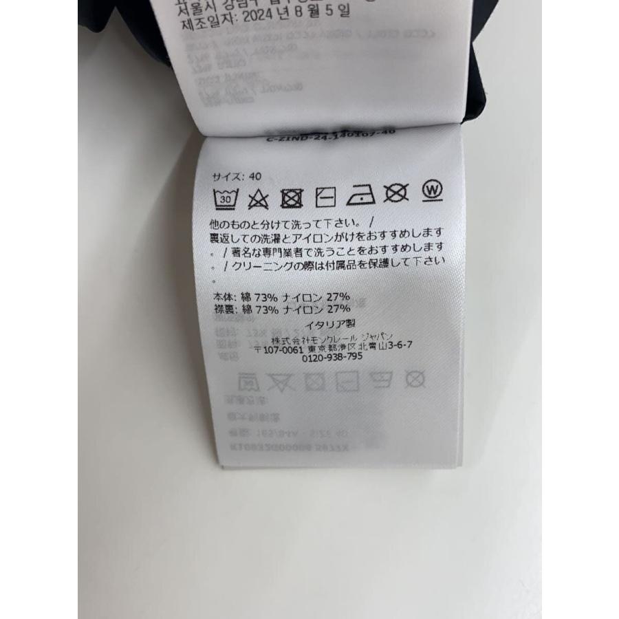 MONCLER◇タグ付き/DRESS/長袖ワンピース/40/コットン/BLK