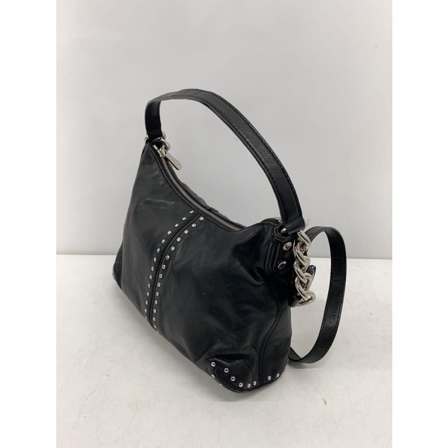 MICHAEL KORS◇スタッズ/2way/ショルダーバッグ/レザー/BLK