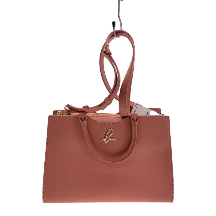 【新品未使用】agnes b. 2WAYショルダートートバッグ agnes b.◇2wayトートバッグ/ショルダーバッグ/レザー/PNK/WAS31-02