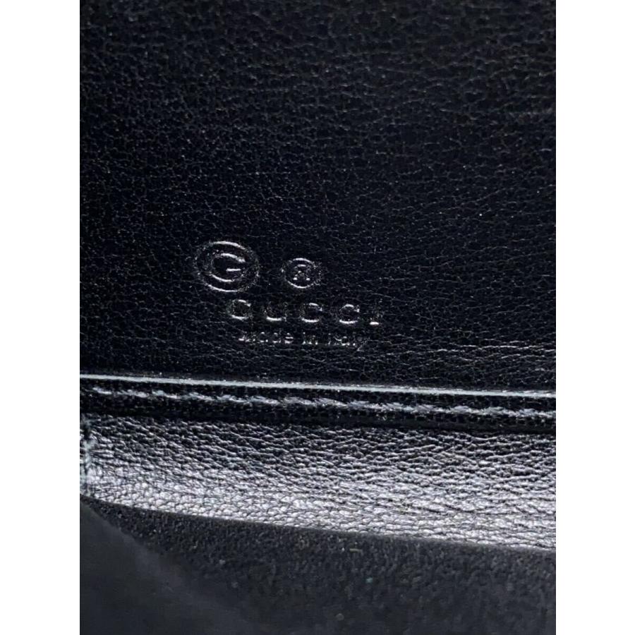 GUCCI◇長財布_マイクログッチシマ/レザー/BLK/メンズ : セカンド