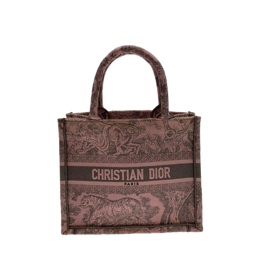 CHRISTIAN DIOR トートバッグ　スモール Christian Dior◇スモールブックトート/トートバッグ/キャンバス/PNK