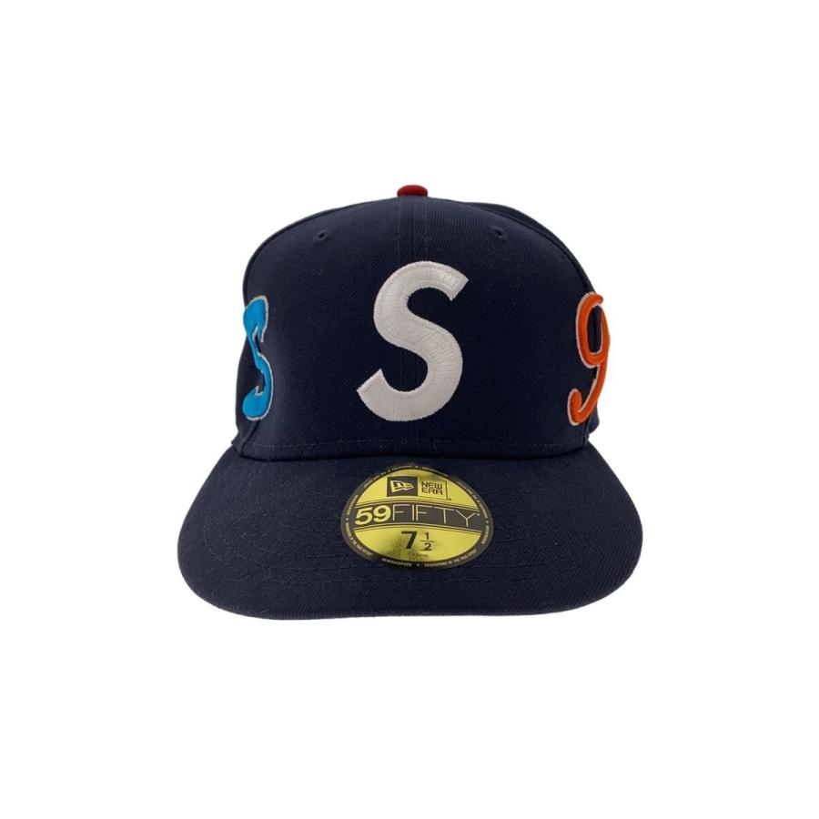 Supreme◇25SS/Multi S Logo New Era/キャップ/7 1/2/ポリエステル/NVY