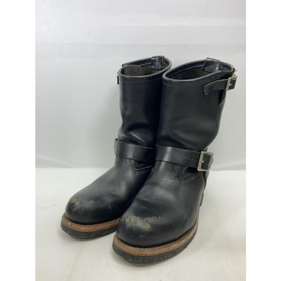 RED WING◇エンジニアブーツ/US8/BLK/レザー/D2268 80s RED WING