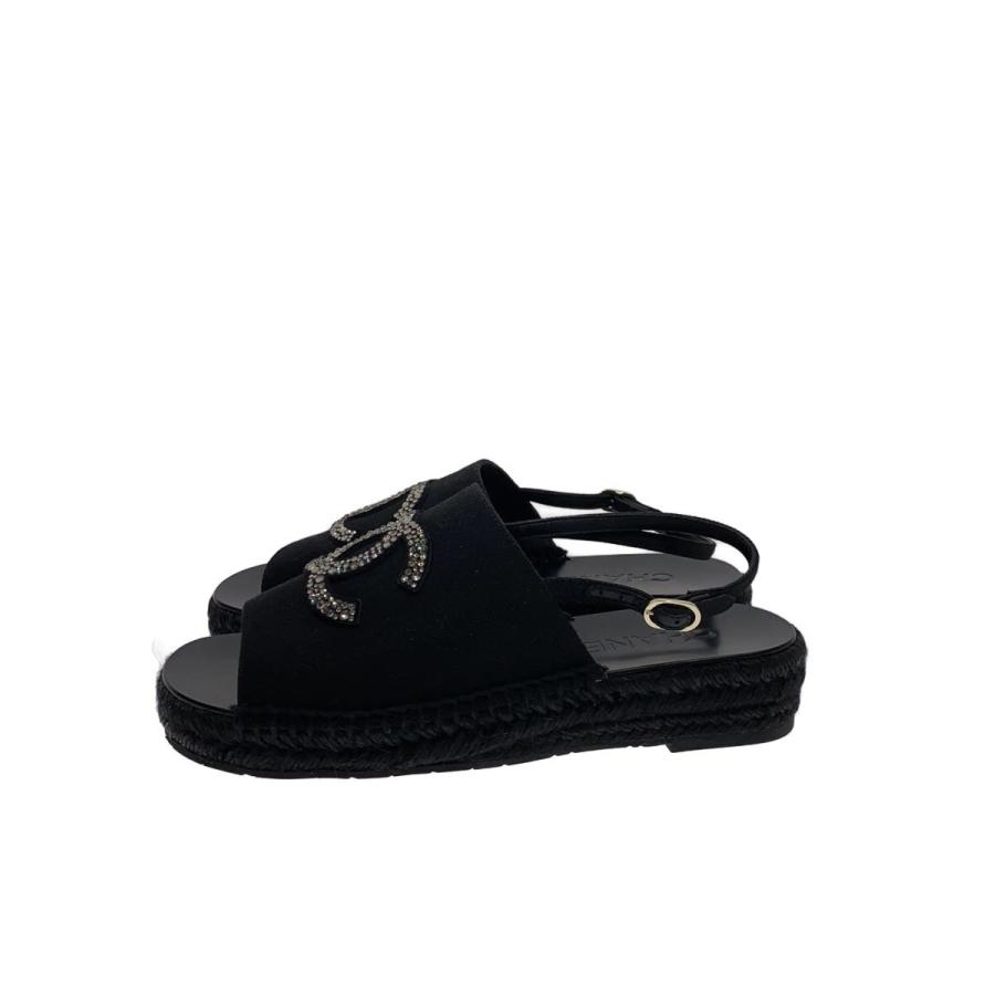 CHANEL◇サンダル/38/BLK/G45632 : セカンドストリートYahoo!店 - 通販