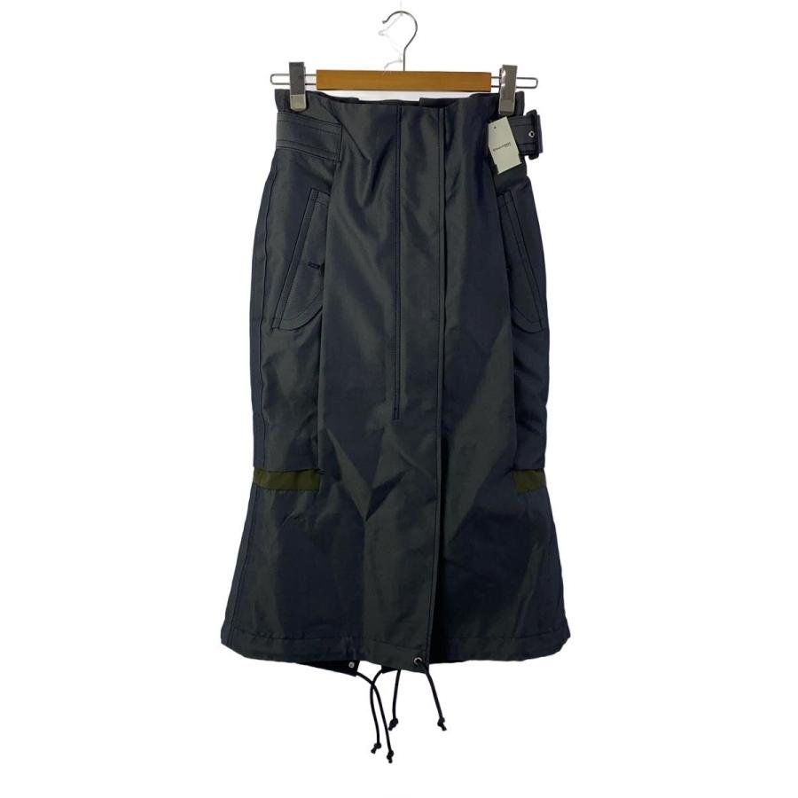 sacai◇ロングスカート/1/コットン/NVY/22-06189 : セカンドストリート